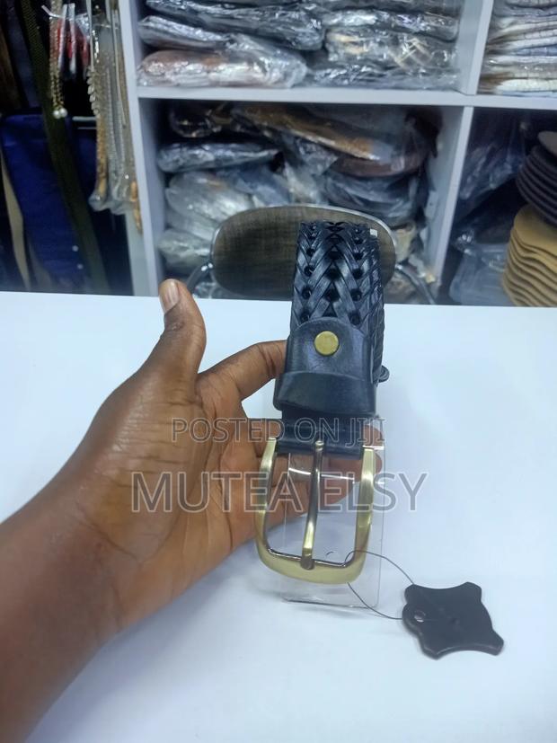 Black,Brawn Coffee Brawn Pin Buckle Split Leather Belts - thumbnail 6