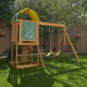 Kidkraft Ainsley Wooden Swing Set Outdoor Playset