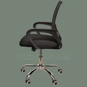 Secretarial Mesh Chair: Ergonomic Fabric Seating With Lumbar Support