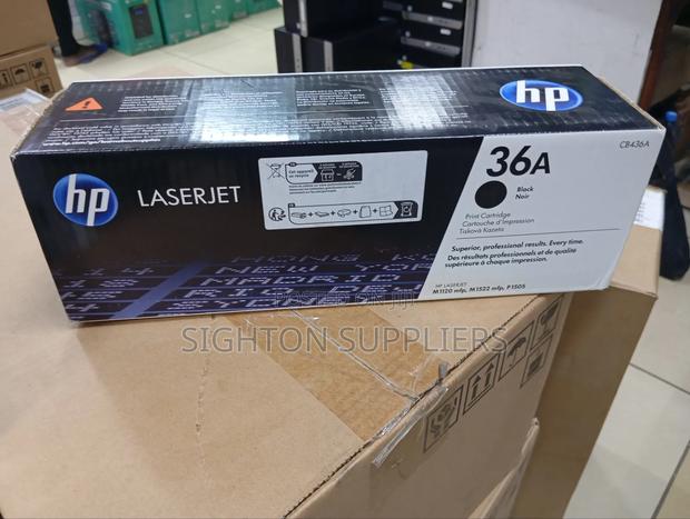 Hp 36a Black Toner Laserjet Cartridge (Cb436a - main view