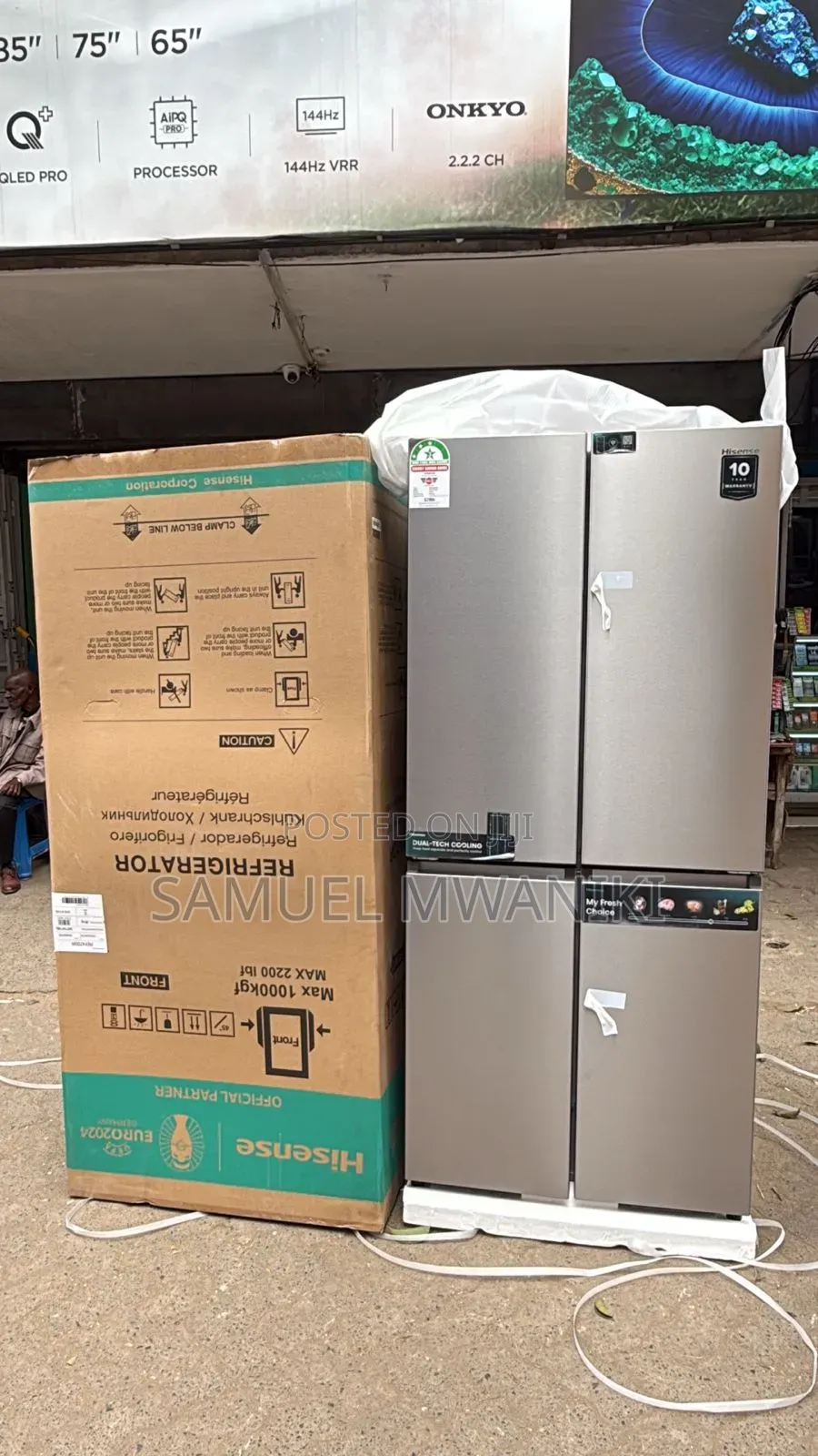 Hisense 470 Liters 4 French Door Fridge No Frost Latest Model
