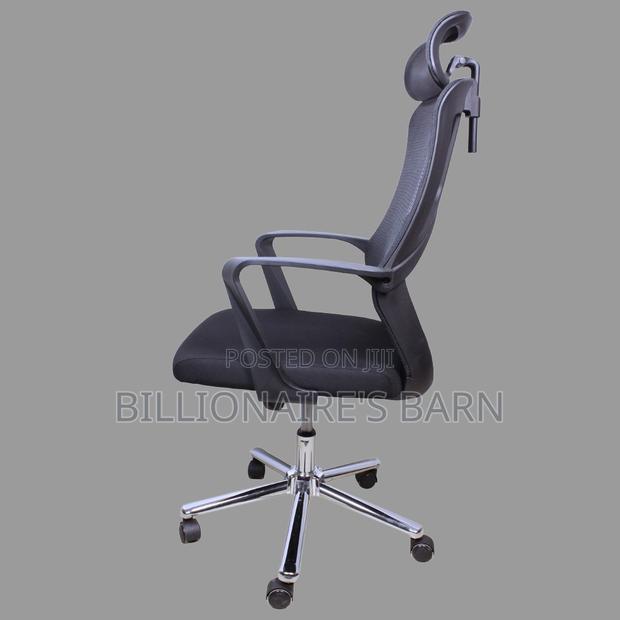 Breathable High Back Mesh Chair Featuring Headrest and Lumbar Support - thumbnail 2