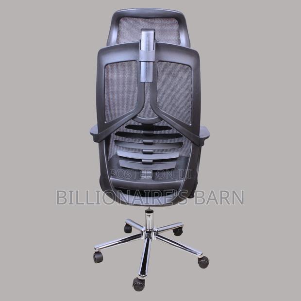 Breathable High Back Mesh Chair Featuring Headrest and Lumbar Support - thumbnail 3