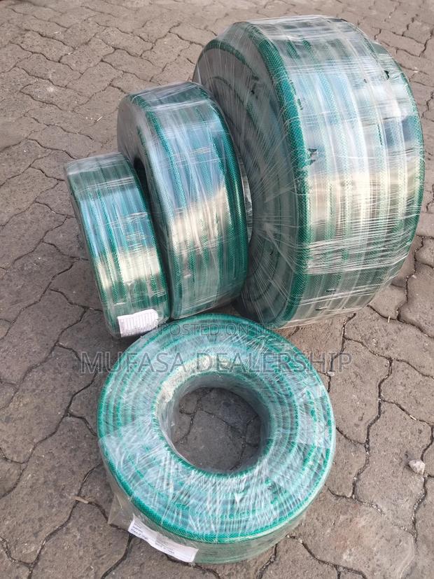 Long Lasting Green Braided PVC Hose - main view