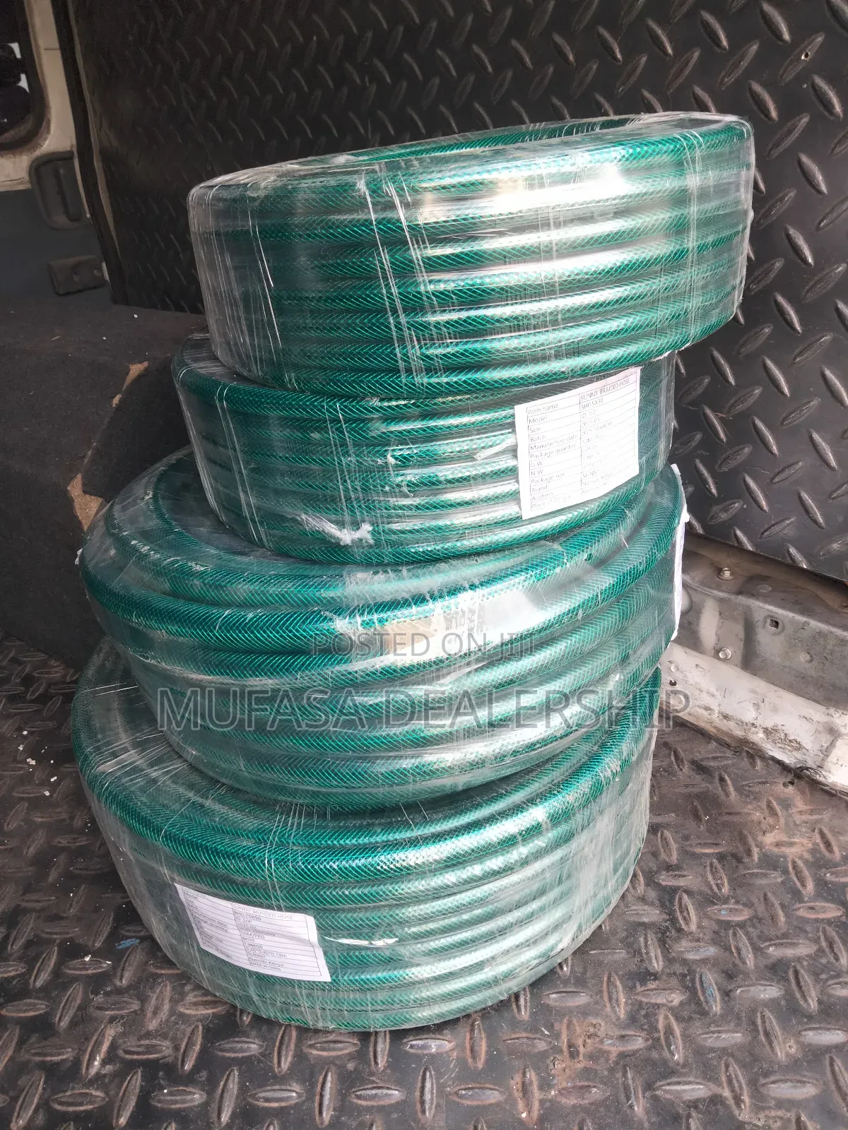 Long Lasting Green Braided PVC Hose
