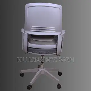 Mid-Back Grey Mesh Chair – Ergonomic Comfort With Lumbar Support