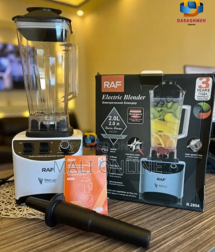 Raf Electric Juicer Blender 1800w Professional Kitchen Mixer