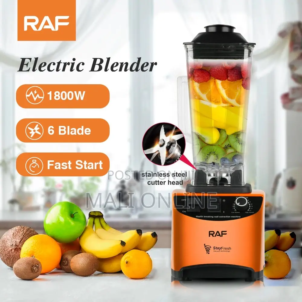 Raf Electric Juicer Blender 1800w Professional Kitchen Mixer