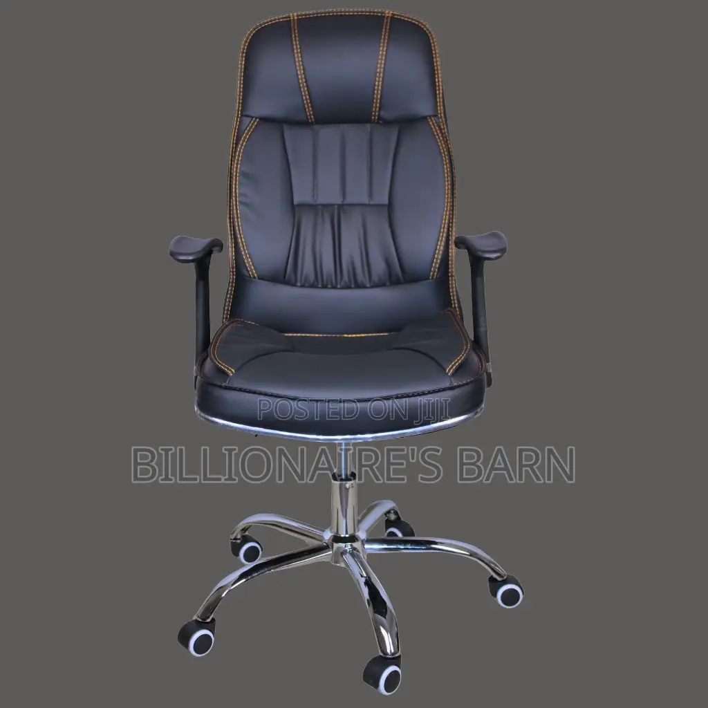 Premium Leather Executive Chair – High Back Design With Padded Support