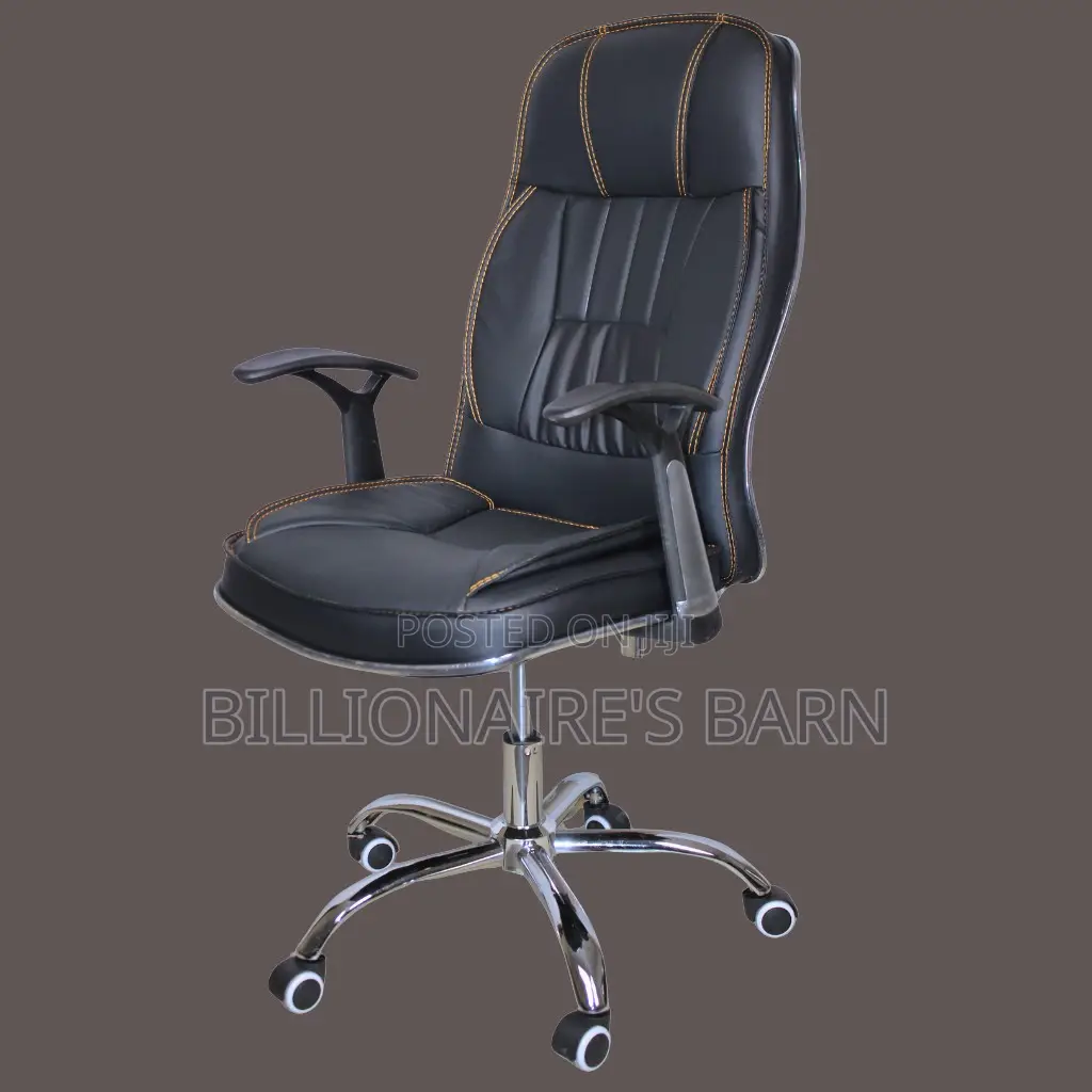 Premium Leather Executive Chair – High Back Design With Padded Support