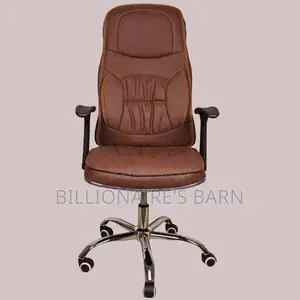 High-Back Leather Executive Chair – Ergonomic Design Plush Armrests,