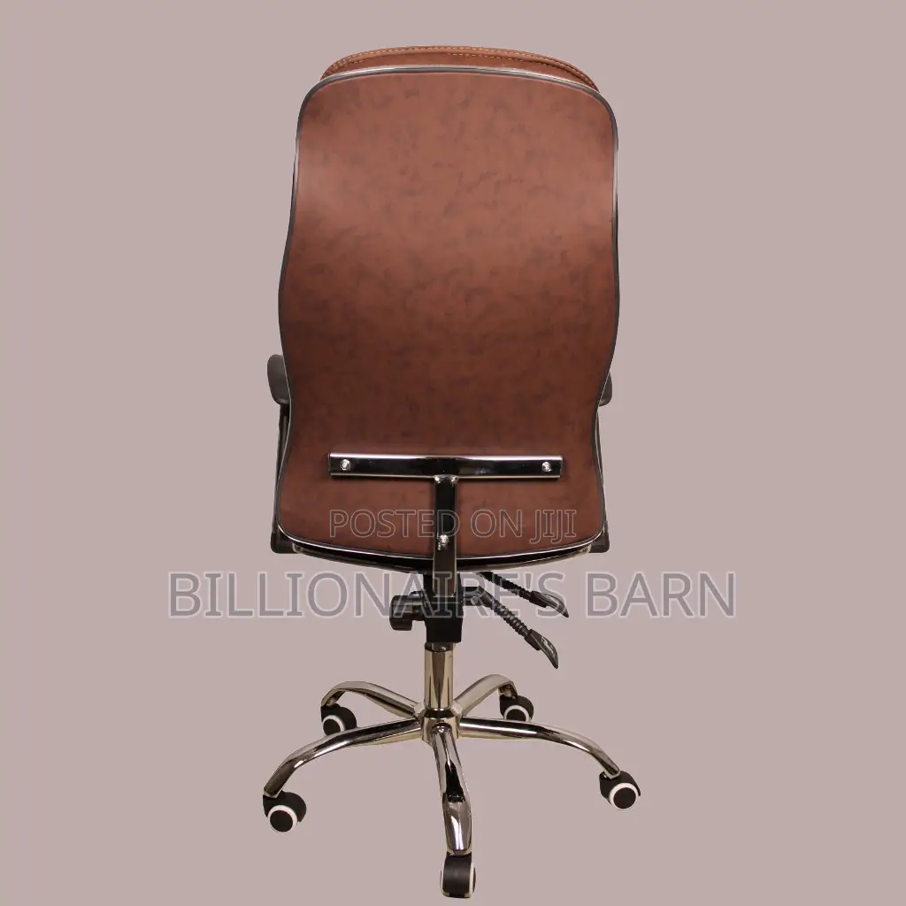 High-Back Leather Executive Chair – Ergonomic Design Plush Armrests,