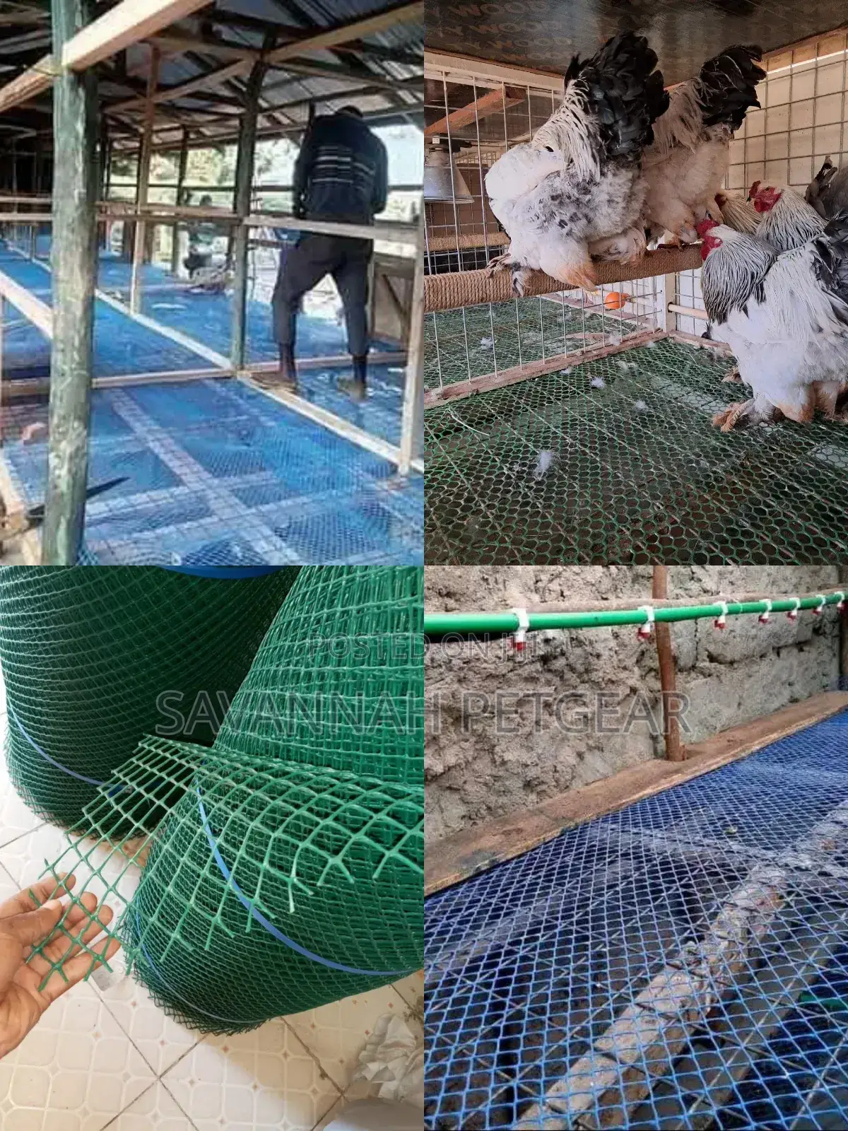 Durable Plastic Poultry Mesh Roll of (1m by 25m).