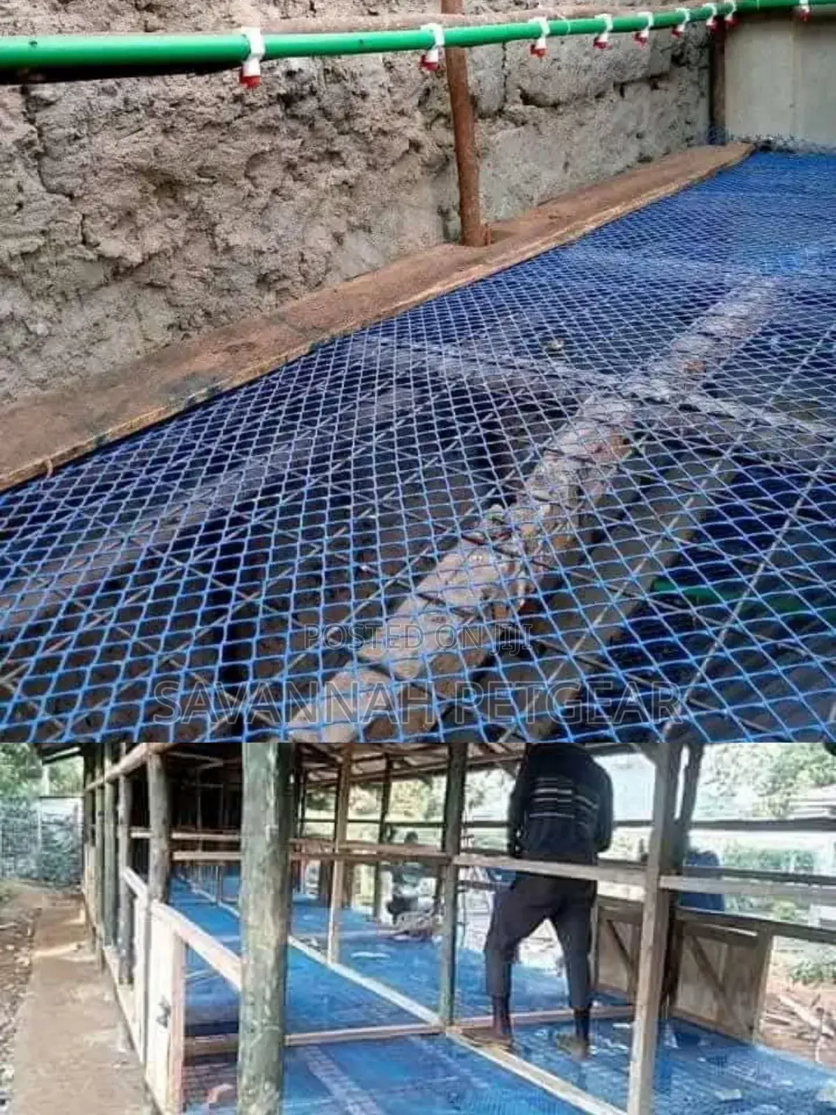 Durable Plastic Poultry Mesh Roll of (1m by 25m).