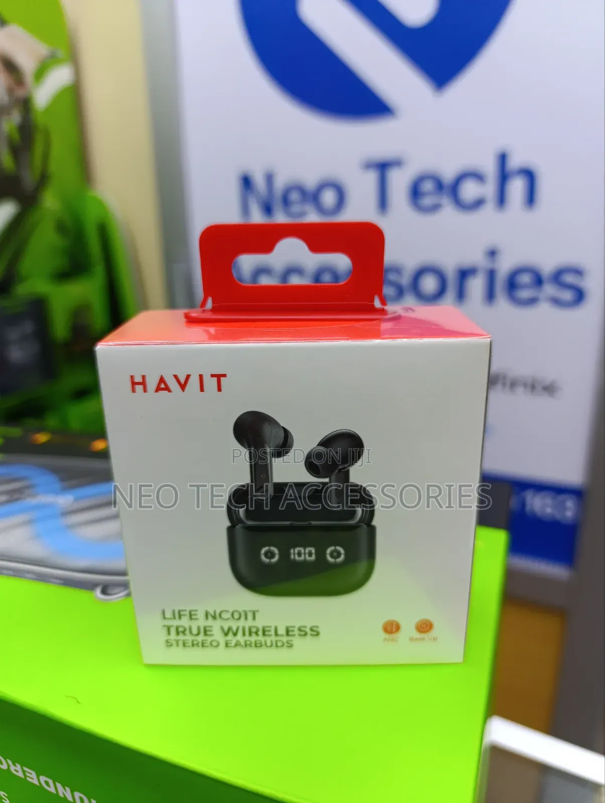 Havit Tw984 Noise Cancelling Earbuds With Real Time Battery Display