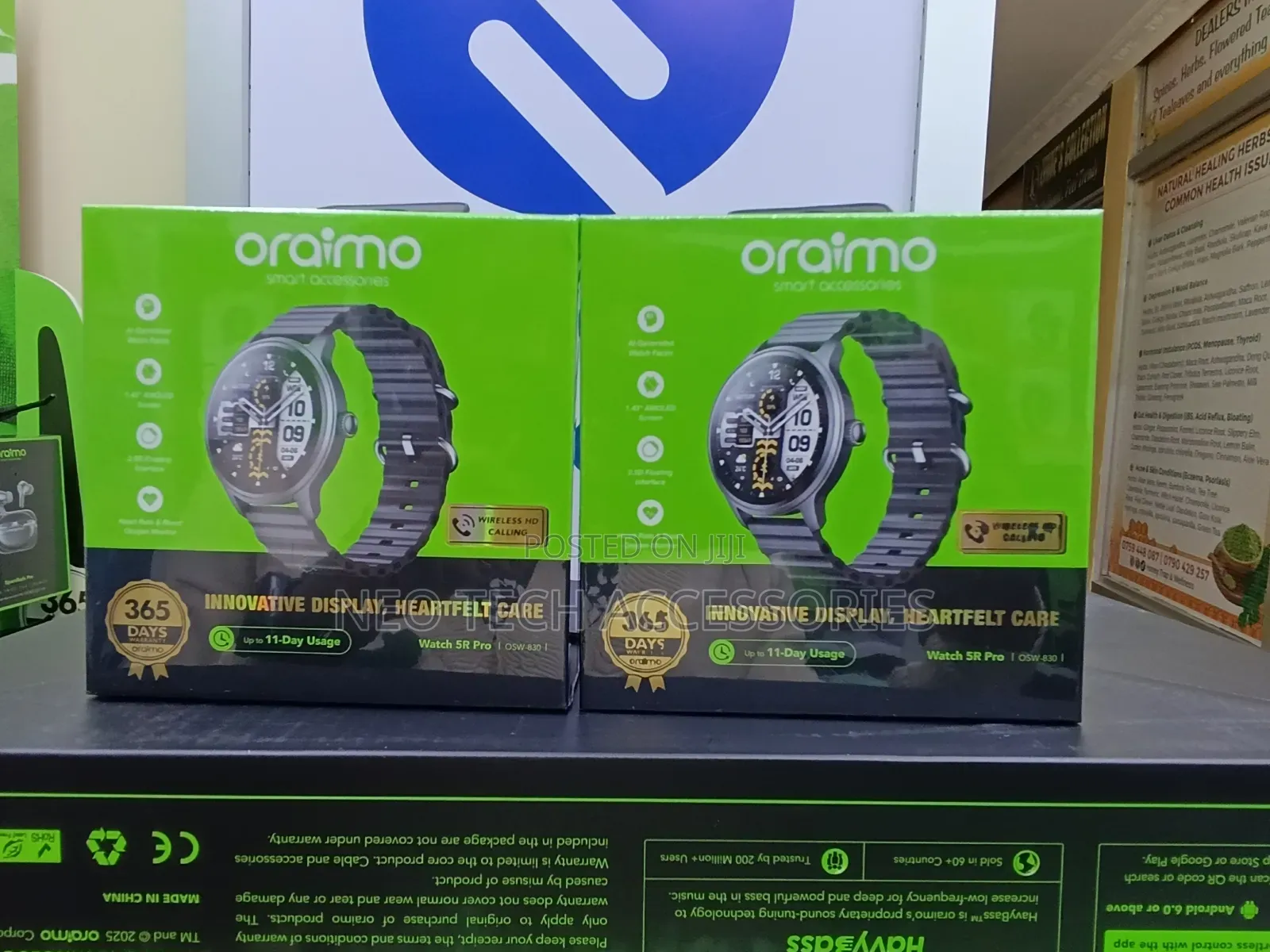 Oraimo Watch 5r Pro 1.43" Amoled 2.5d Floating Interface Ip68 Watch