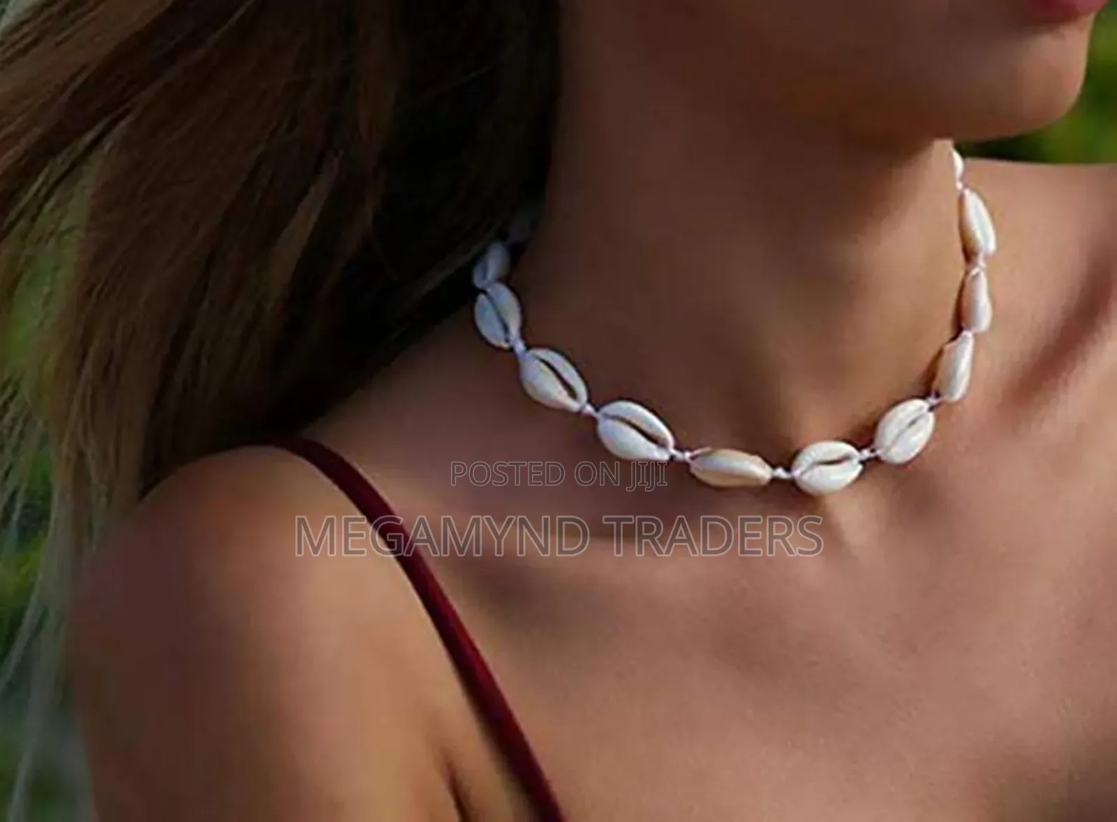 African Shell Necklace/Cowrie Shell Jewelry Necklace