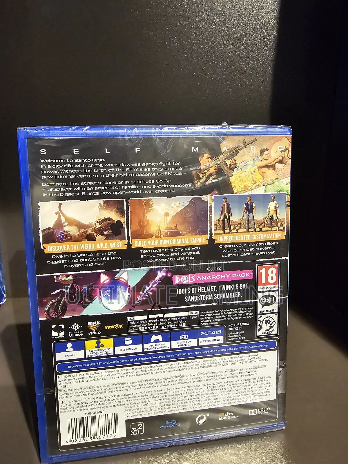 Ps4 Saints Row Day One Edition