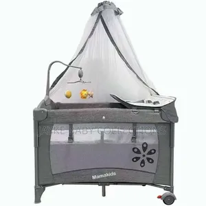 Baby Co-Sleeper Bedside Cot Playpen With Bassinet