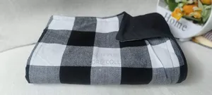 Black and White Masai Fleece Blankets