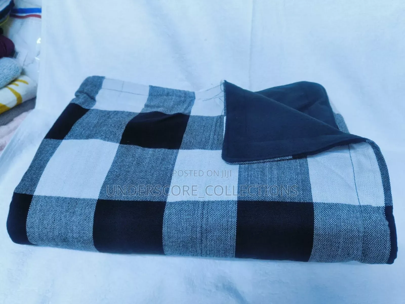 Black and White Masai Fleece Blankets