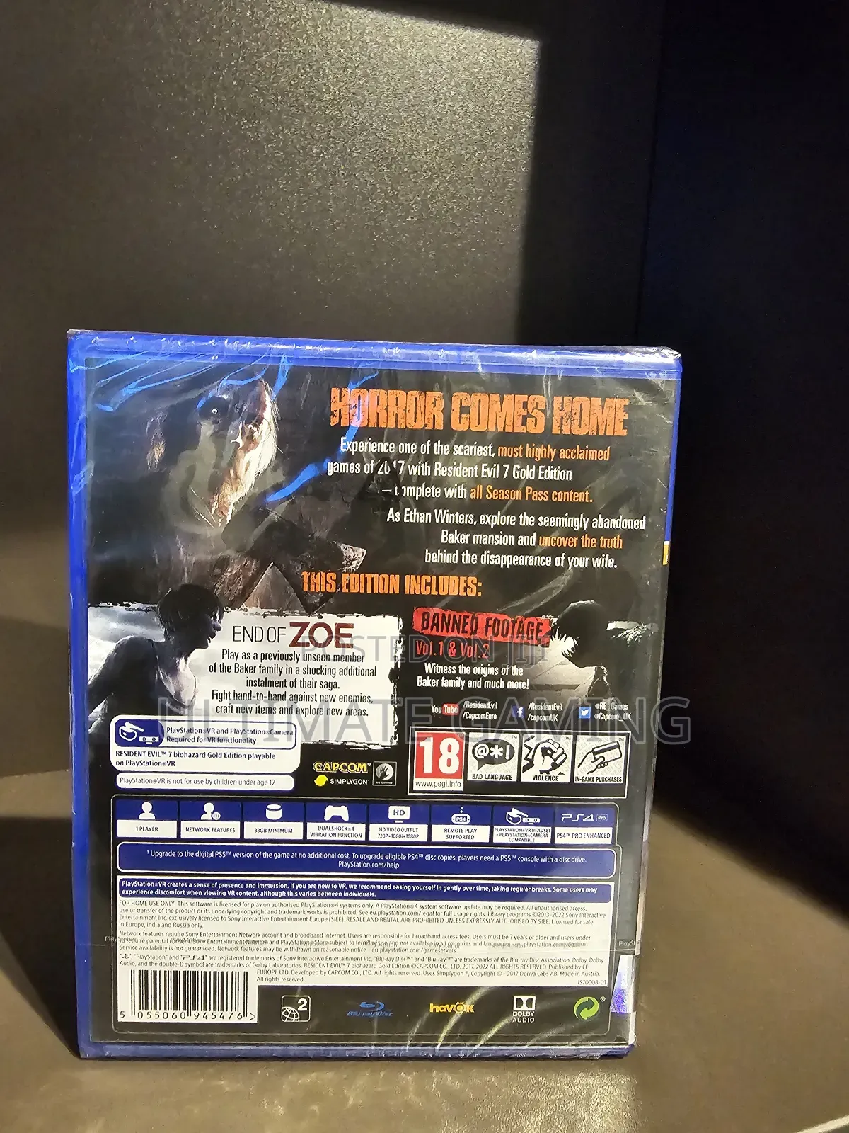 Ps4 Resident Evil Biohazard Gold Edition