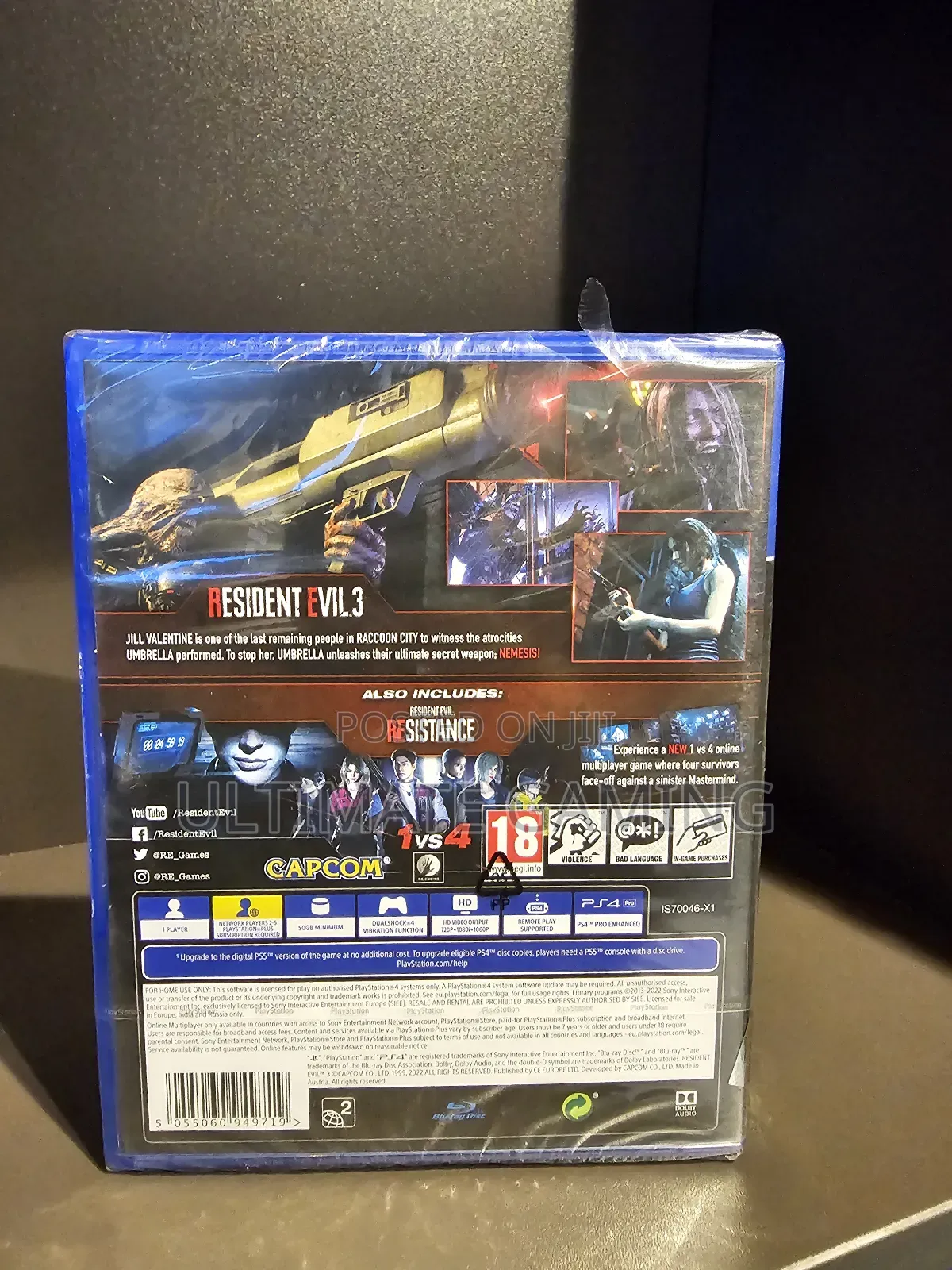 Resident Evil 3 for Ps4