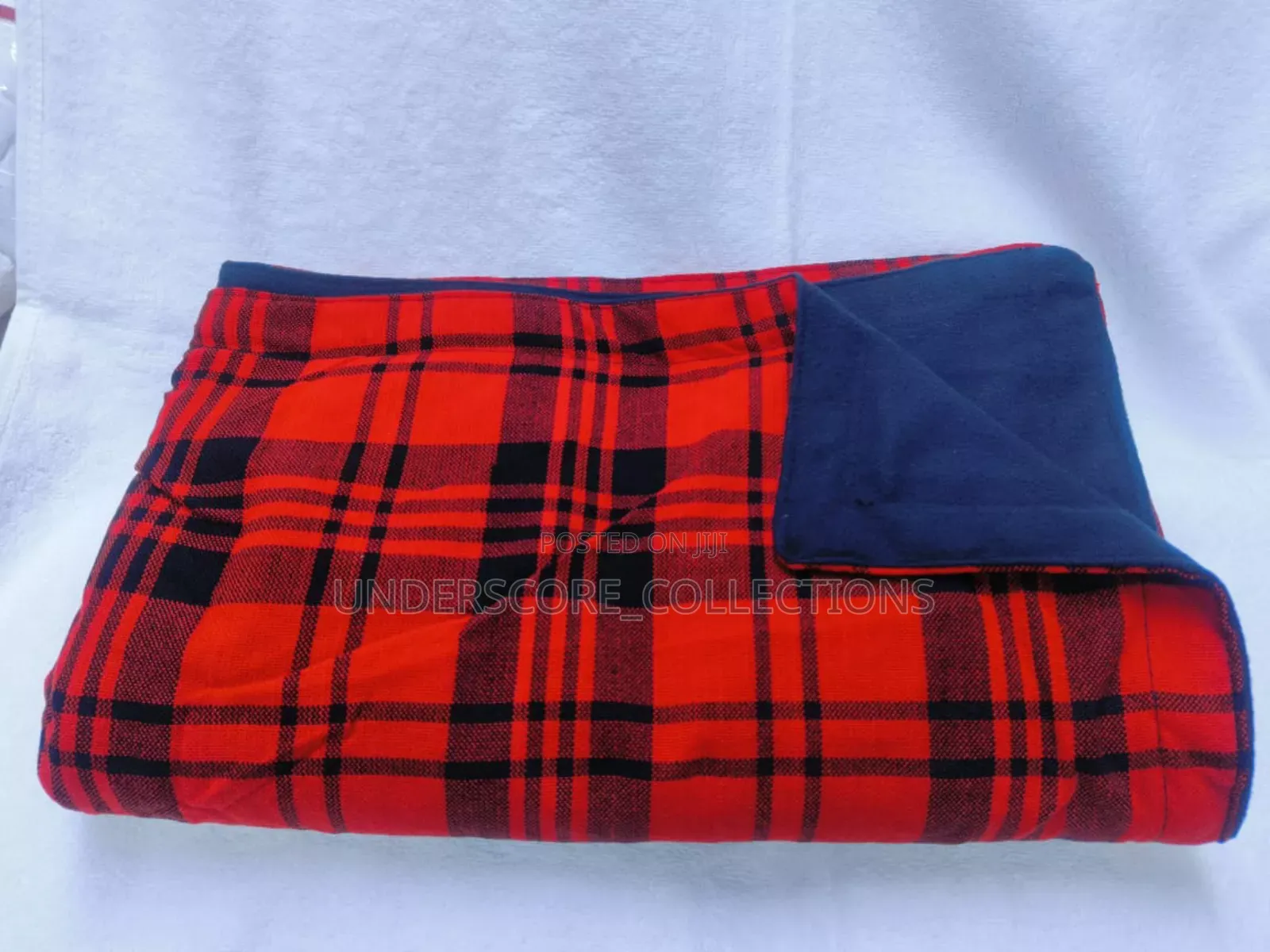 Red Checked Masai Fleece Blankets