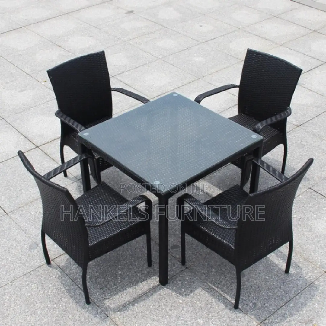 Outdoor Dining Table Set Black Dining Table Set