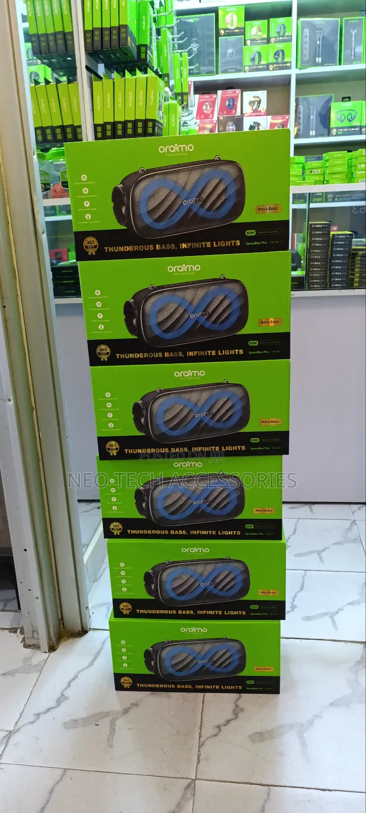 New Oraimo Spacebox Pro 80w Karaoke-Support Wireless Speaker