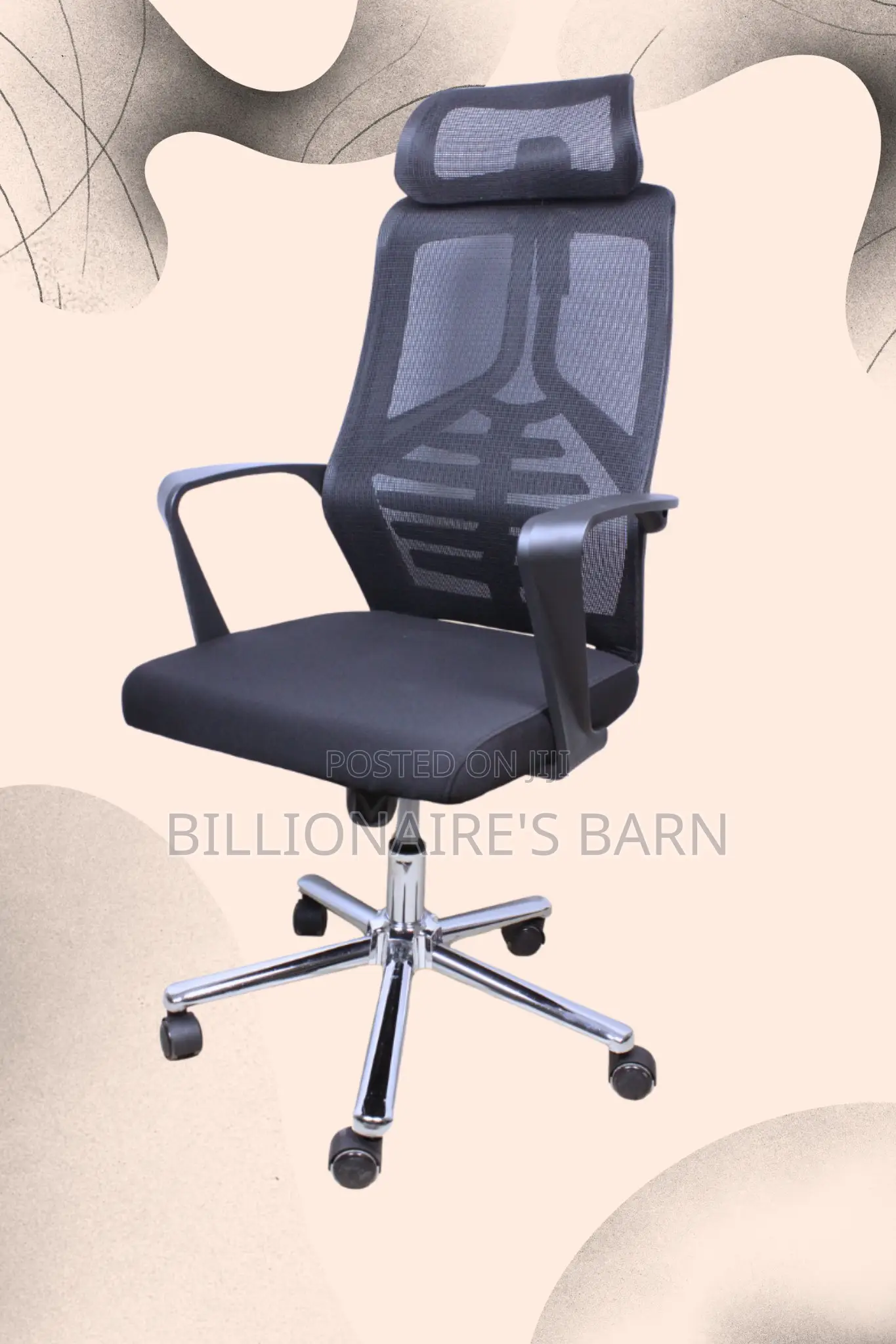 New Arrival High Back Mesh Office Chair — Back Support for Long Hours