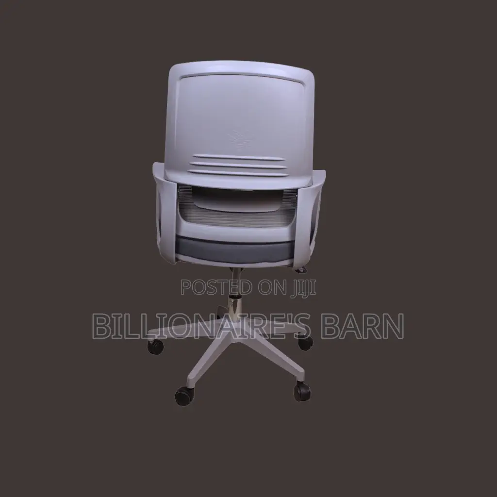 Ergonomic Mid-Back Mesh Chair, in Grey Finish.
