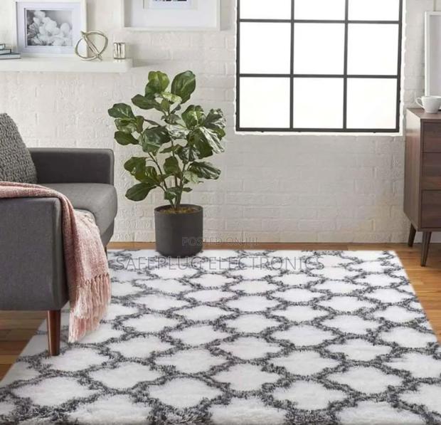 Patched 5*8 Fluffy Carpet - main view