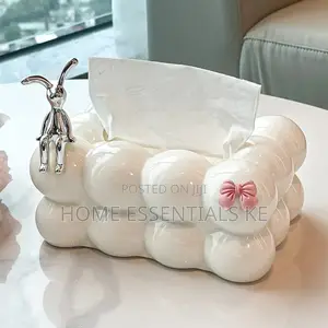 *Bubble Tissue Box /Serviette Holder-Black White