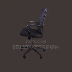 Black Ergonomic Mesh Office Chair (Mid Back, Lumbar Support),