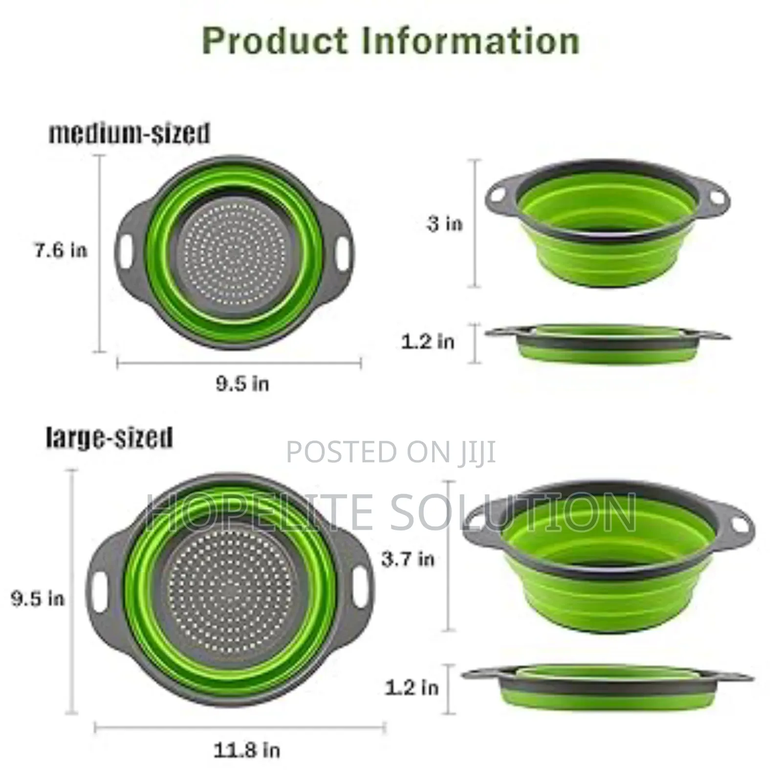 Silicon Collapsible Colander