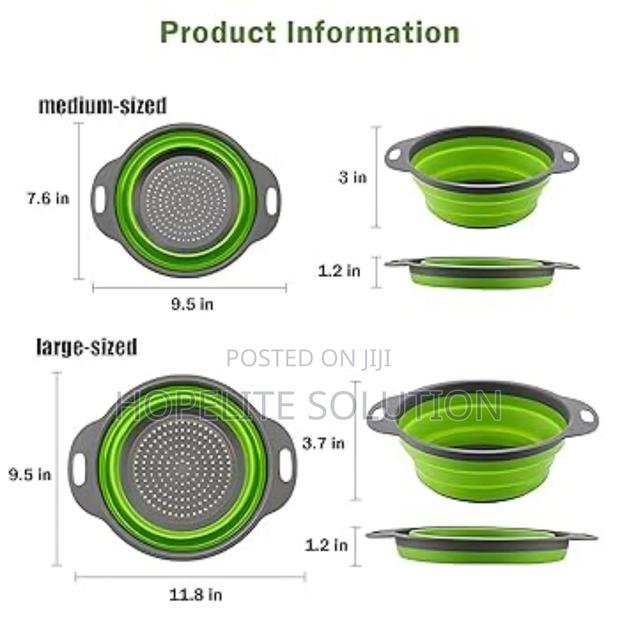 Silicon Collapsible Colander - thumbnail 5