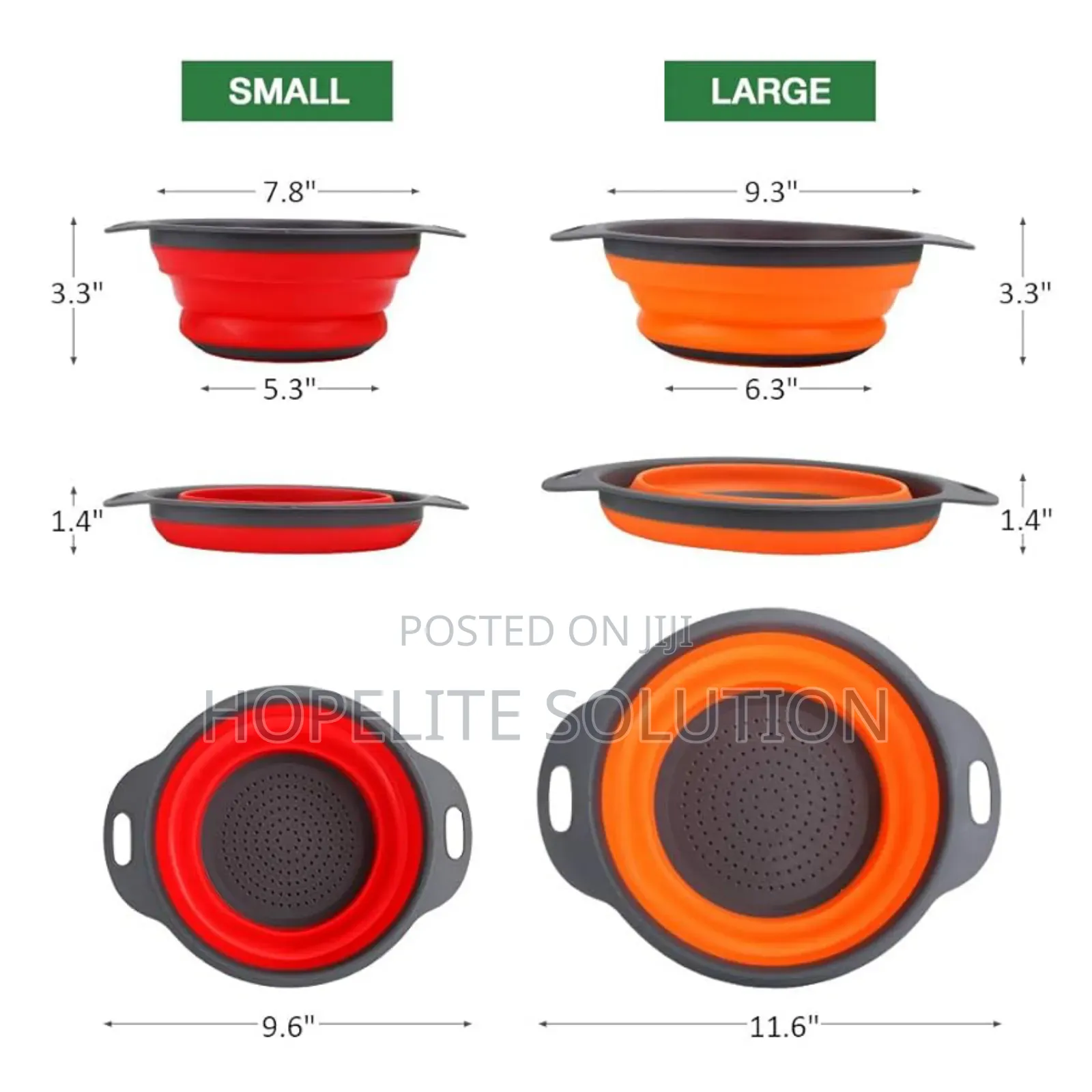 Silicon Collapsible Colander