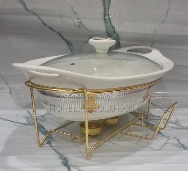Single Ceramic Chaffing Dish - main view