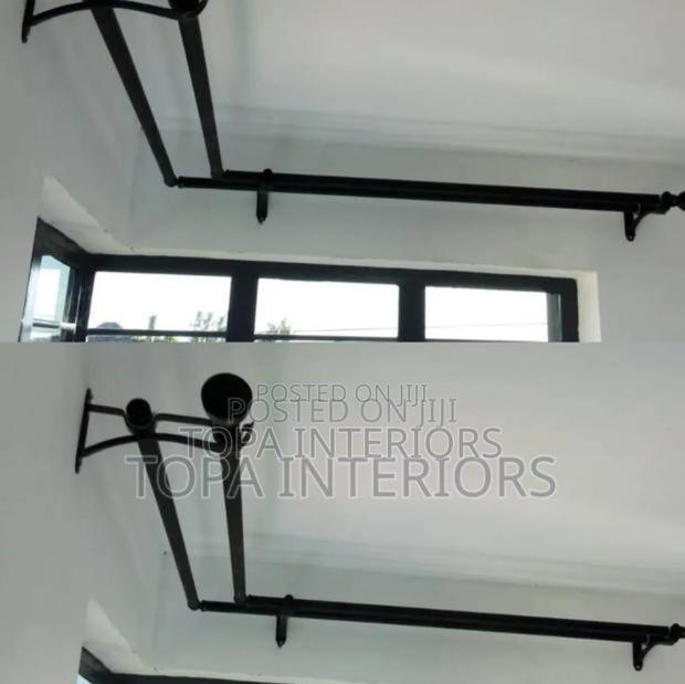 Local Corner Curtain Rods U-shaped Jua Kali Curtain Rods
