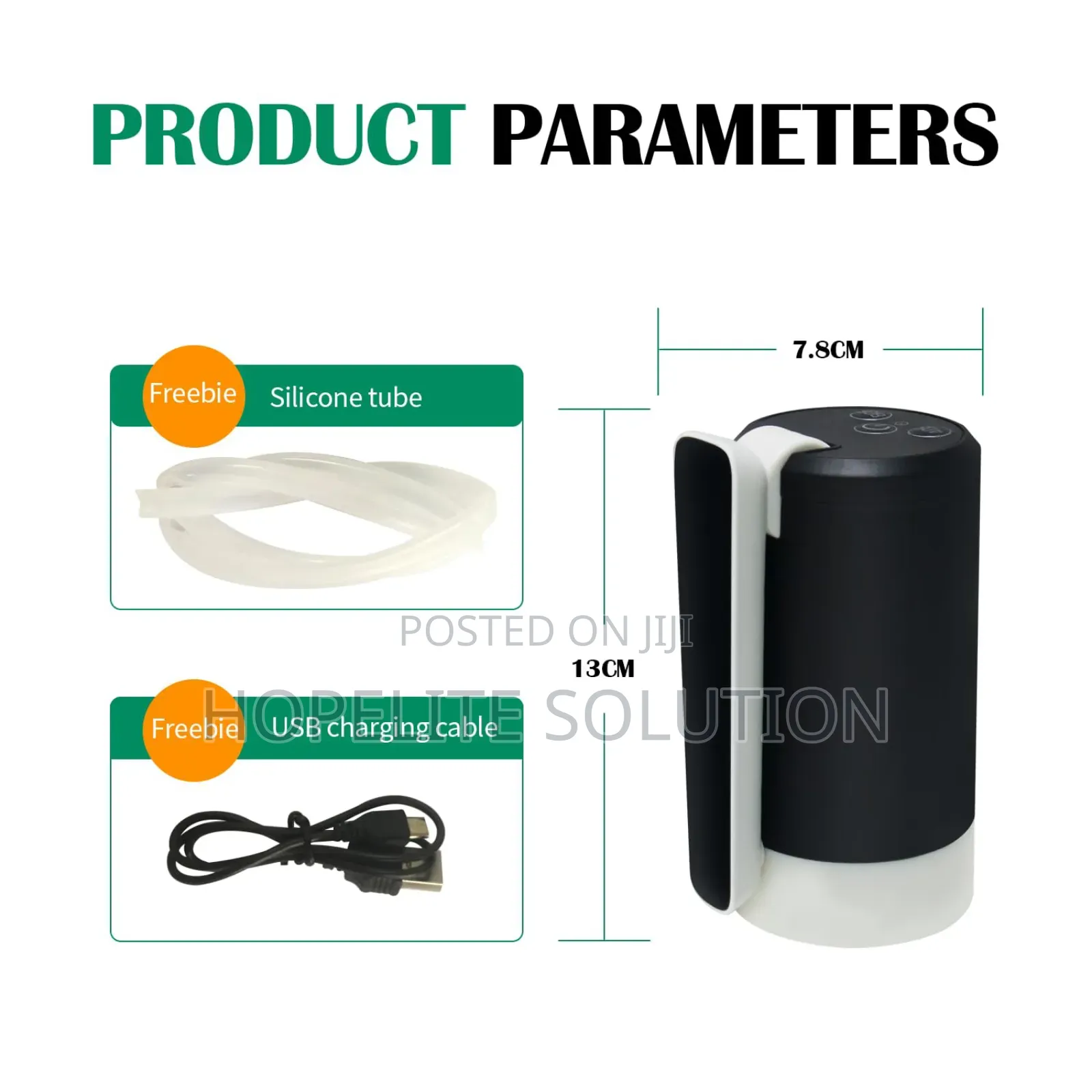 Rechargeable Foldable Sprout Automatic Water Dispenser