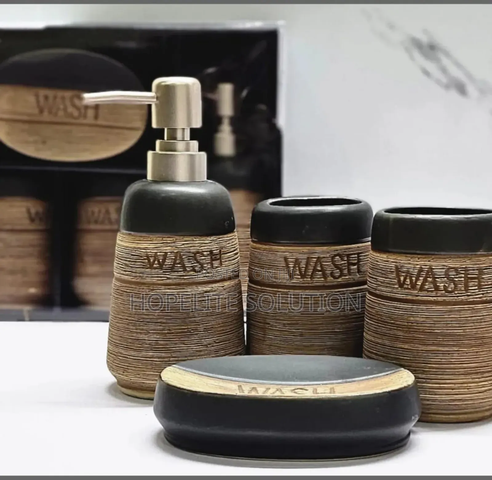 Ceramic 4 in 1 Bathroom Set