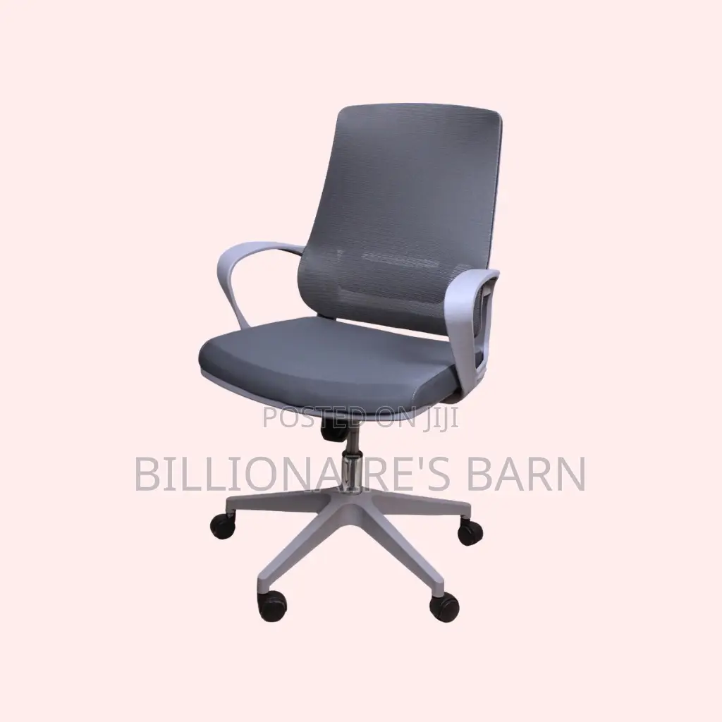 Grey Ergonomic Mesh Office Chair (Quiet-Roll) — Offer Valid This Week!