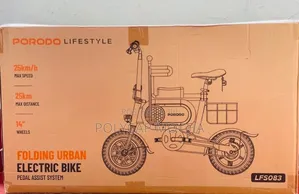 Porodo Lifestyle Folding Urban Electric Bike – Black