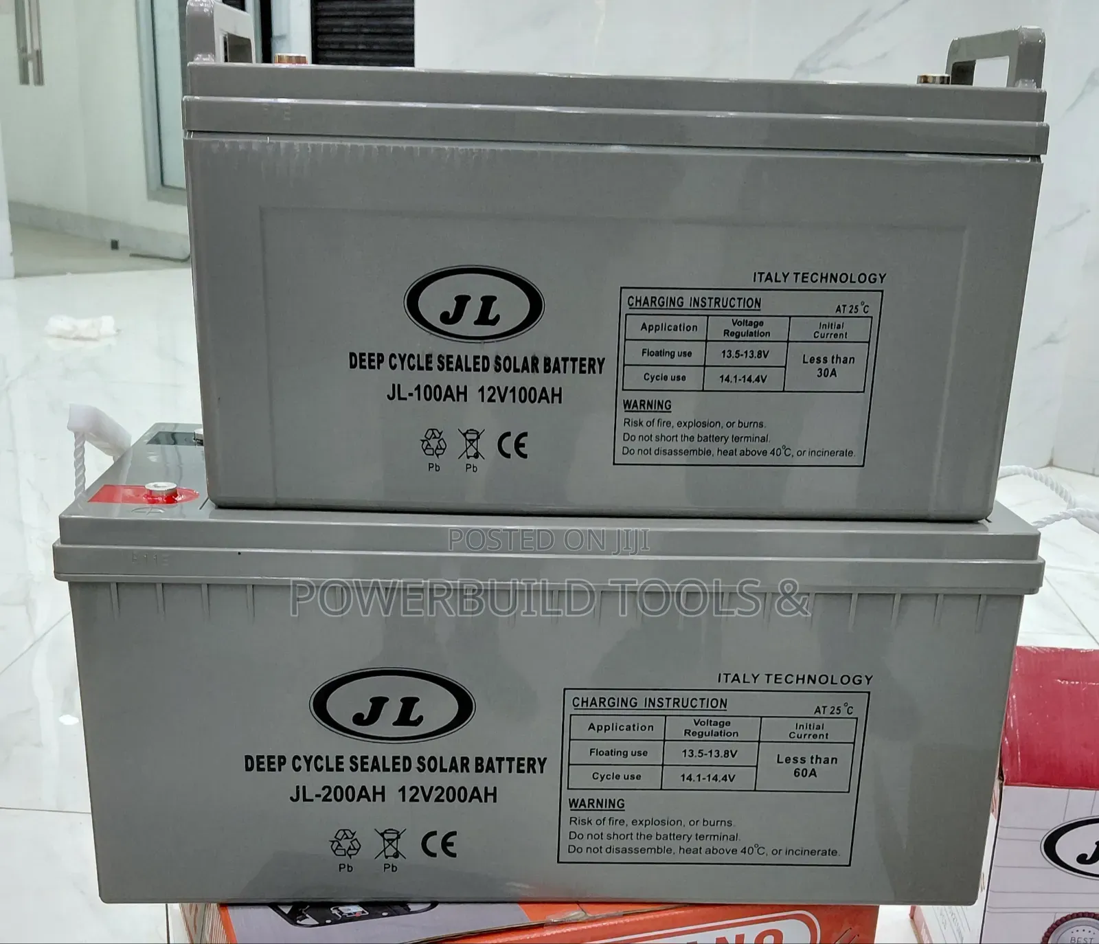 Jl-12v 100ah Deep Cycle Solar Battery