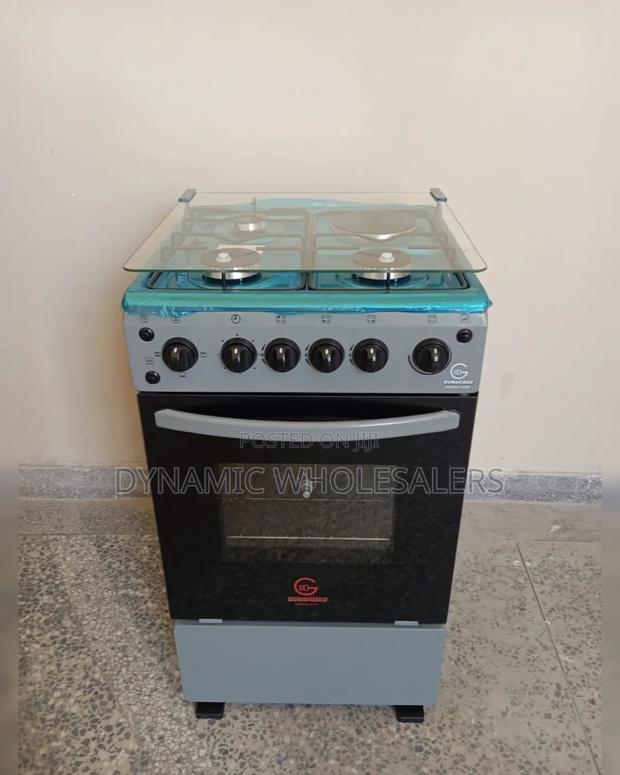 Eurochef Free Standing 3 Gas Burner +1 Electric Cooker.
