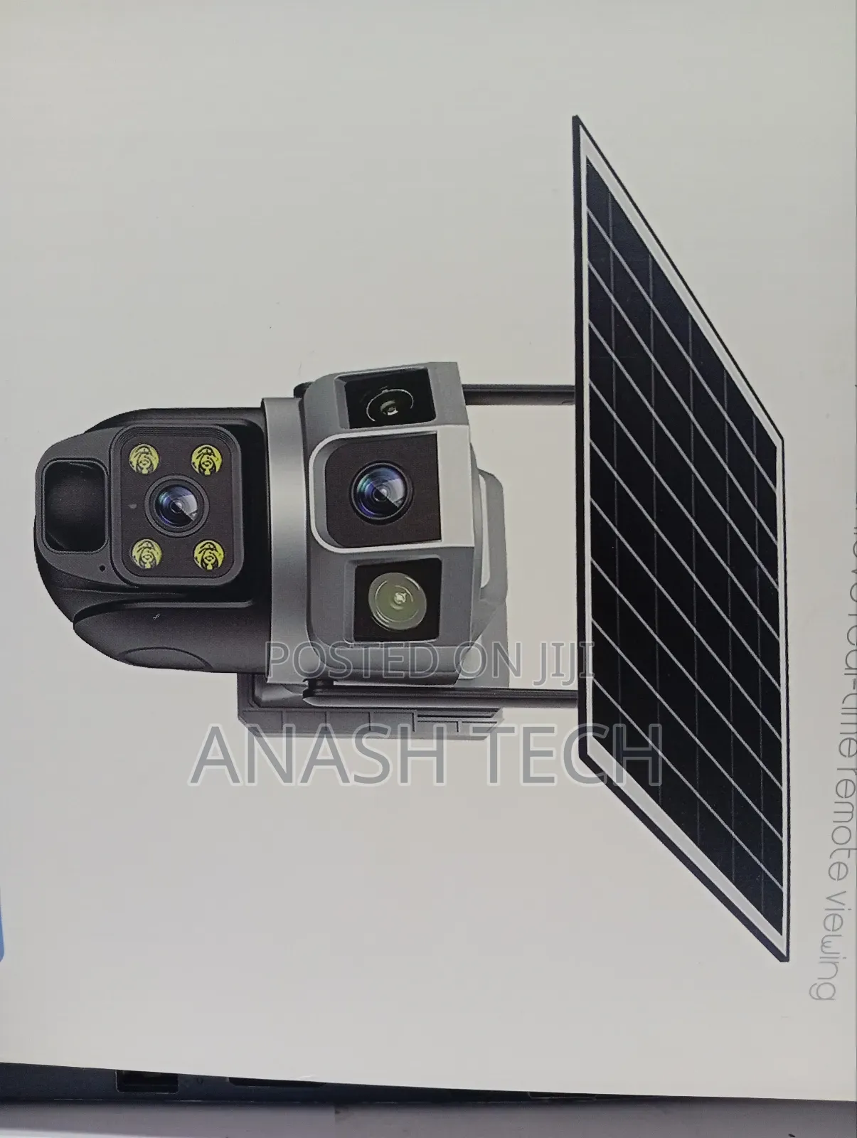 Full Hd 4mp+4mp Video Quality Wifi Solar Dual Lens CCTV