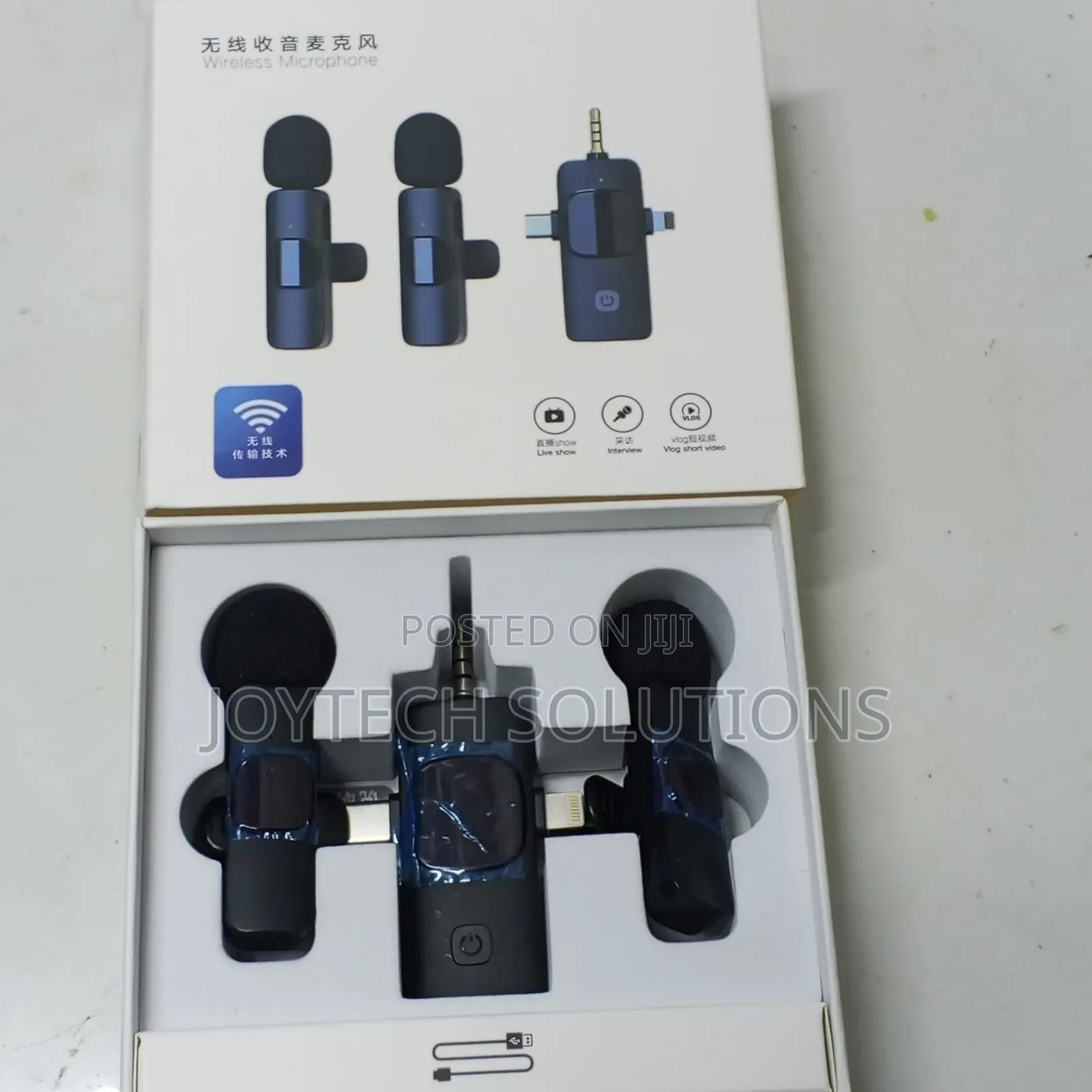 Lapel Wireless Microphone Lapel Microphone 3 in 1 Plug Types.