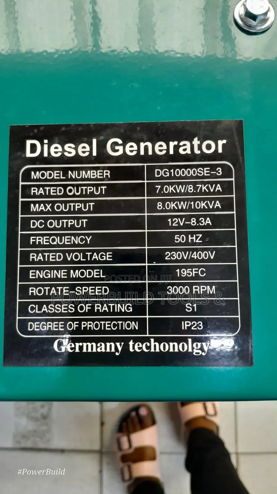 Tavas Germany 10kva Diesel Generator Automatic Dual Phase