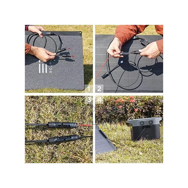 Power Station, Foldable Solar Charger Chainable With Kickstand, - thumbnail 4